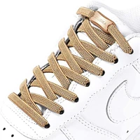 1 pair buckle lock no tie shoelaces elastic reticulated woven flat shoe laces quick wear in 1 second sneakers lazy shoelace