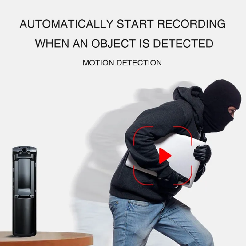 

1080P Compact Camera Portable Digital Video Recorder Camera Night Vision Recorder Magnet Camera Wide Angle Microphone Durable