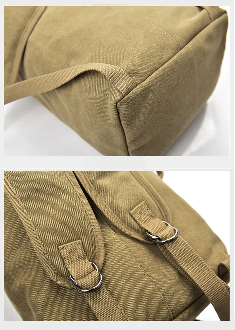 Men's Luggage Canvas Bag Large Capacity Camping Backpack Large Roomy Mountaineering Backpack Best Quality Outdoor Luggage Bag