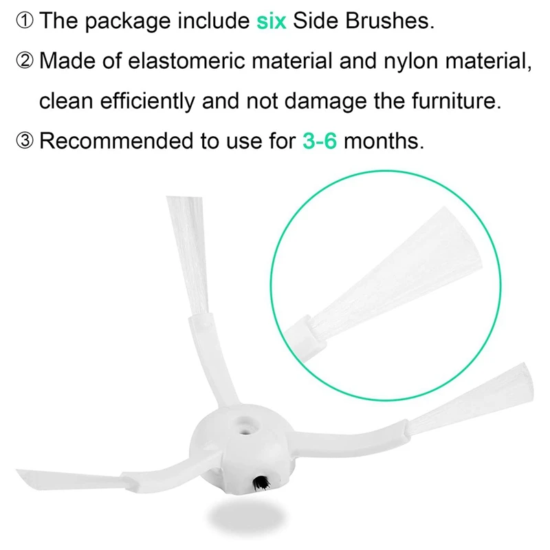 

for Xiaomi Roborock S50 S51 S55 S5 S6 Vacuum Cleaner Spare Parts Accessories HEPA Filter Side Brush Main Brush