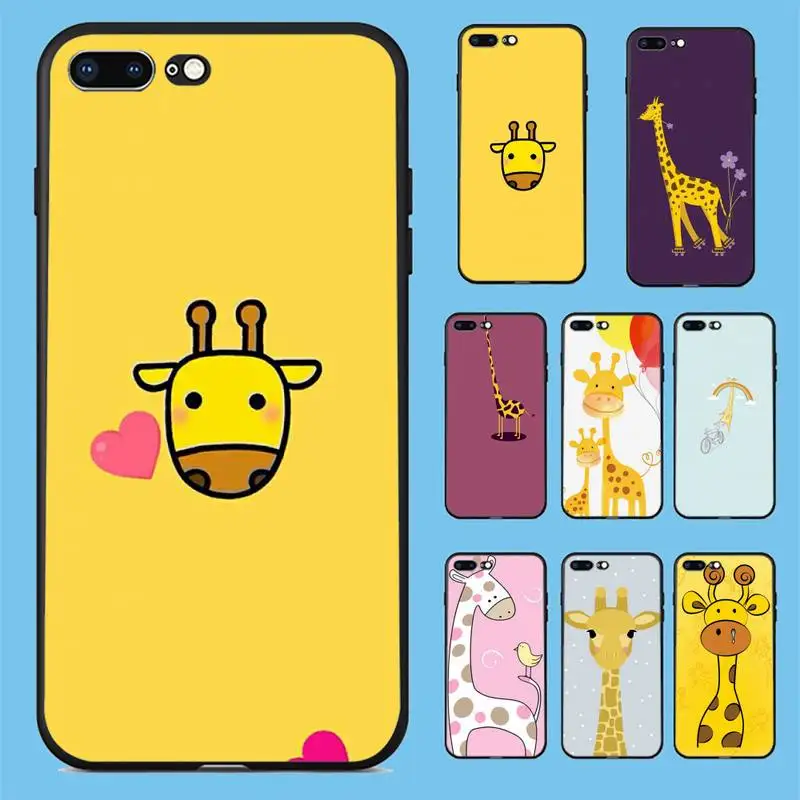 

Cartoon Giraffe Phone Case For IPhone 11 12 Pro Max 6 6s 7 8 Plus XS XR 12mini Se 2020 Case