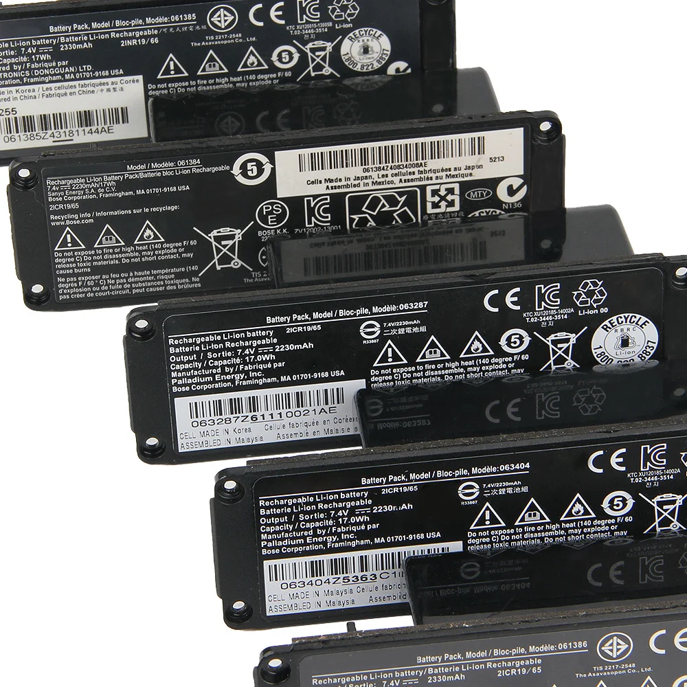Bater&iacute;a de repuesto Original para BOSE SoundLink Mini I, 061384, 063404, 063287, 061386, 061385, Bluetooth, bater&iacute;a aut&eacute;ntica-1