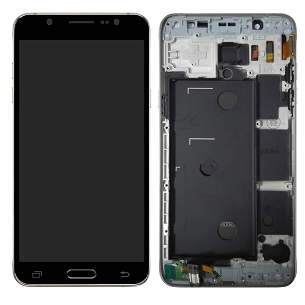 TFT lcd для Samsung Galaxy J5 j510 J510FN J510F J510M J510H/DS кодирующий преобразователь сенсорного экрана в сборе рамка кнопка Home