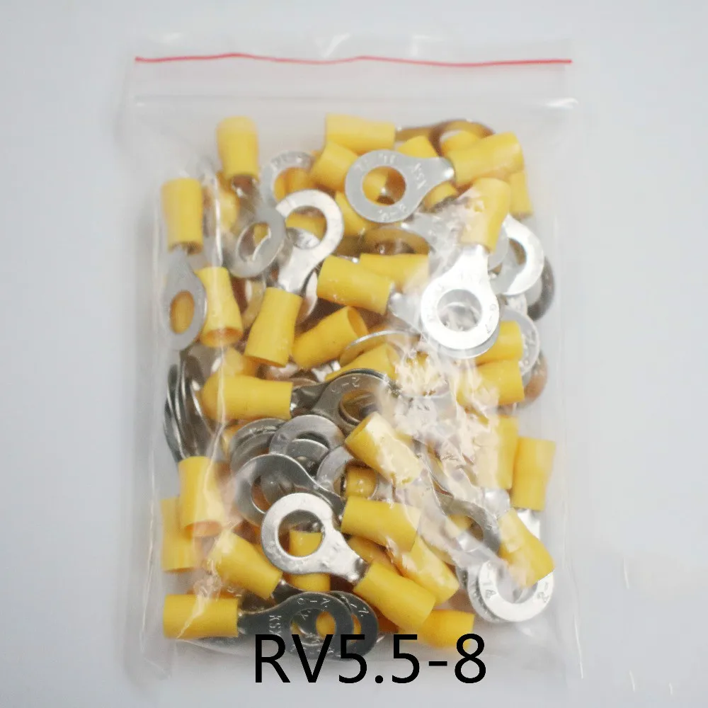 Изолированный клеммный комплект с желтым кольцом 4-6мм2 кабель соединитель