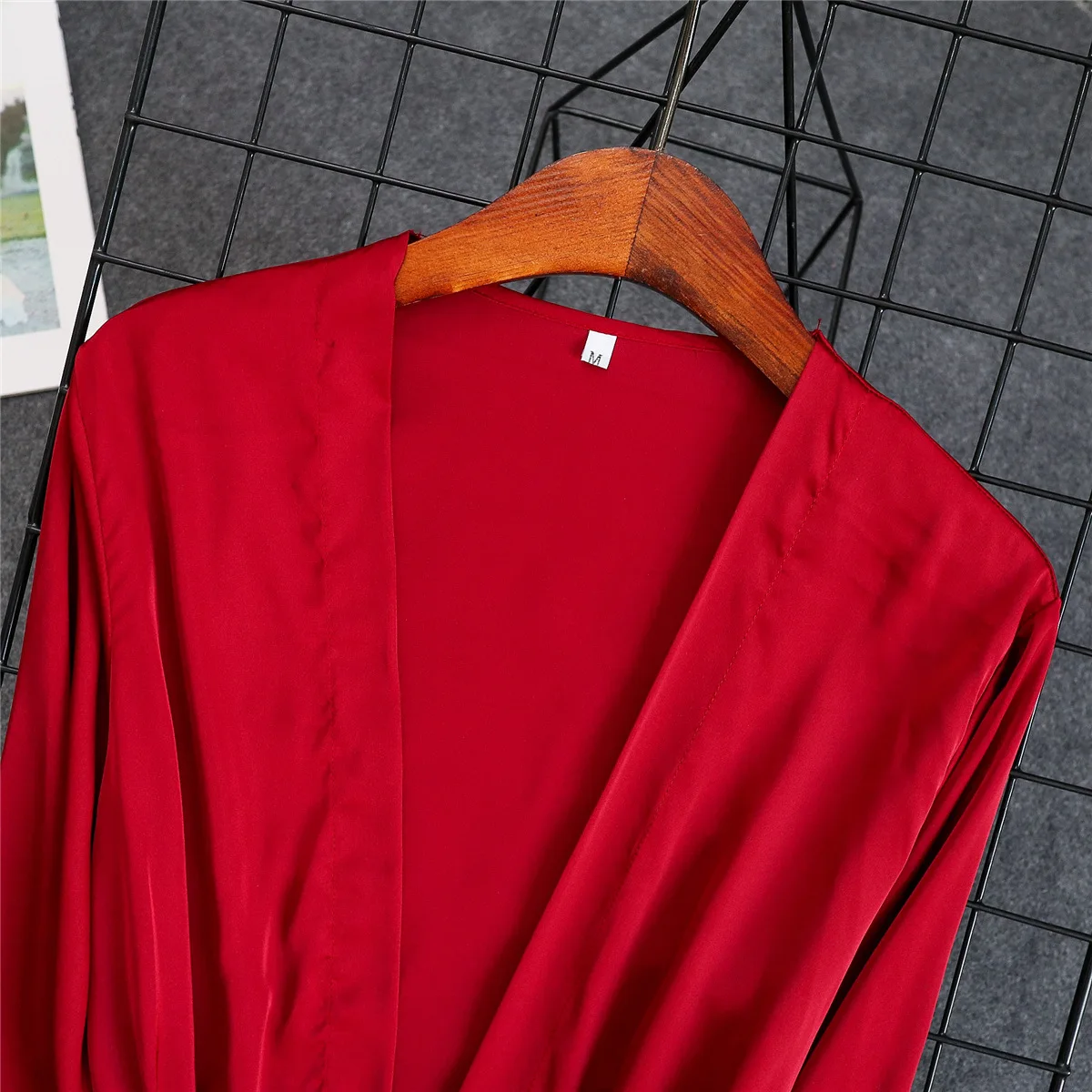 Сексуальный серый халат из 2 предметов костюм с ремнями топ кимоно комплекты для