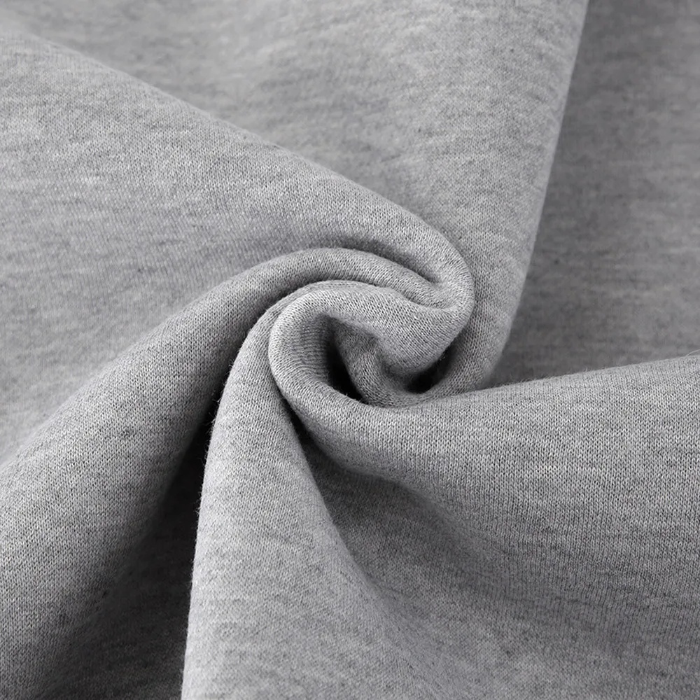 

2021 Casual Loose Gray Thick Two Piece Sets for Women Fashion Round Neck Sweatshirts+High Waist Full Length Wide Leg Pants