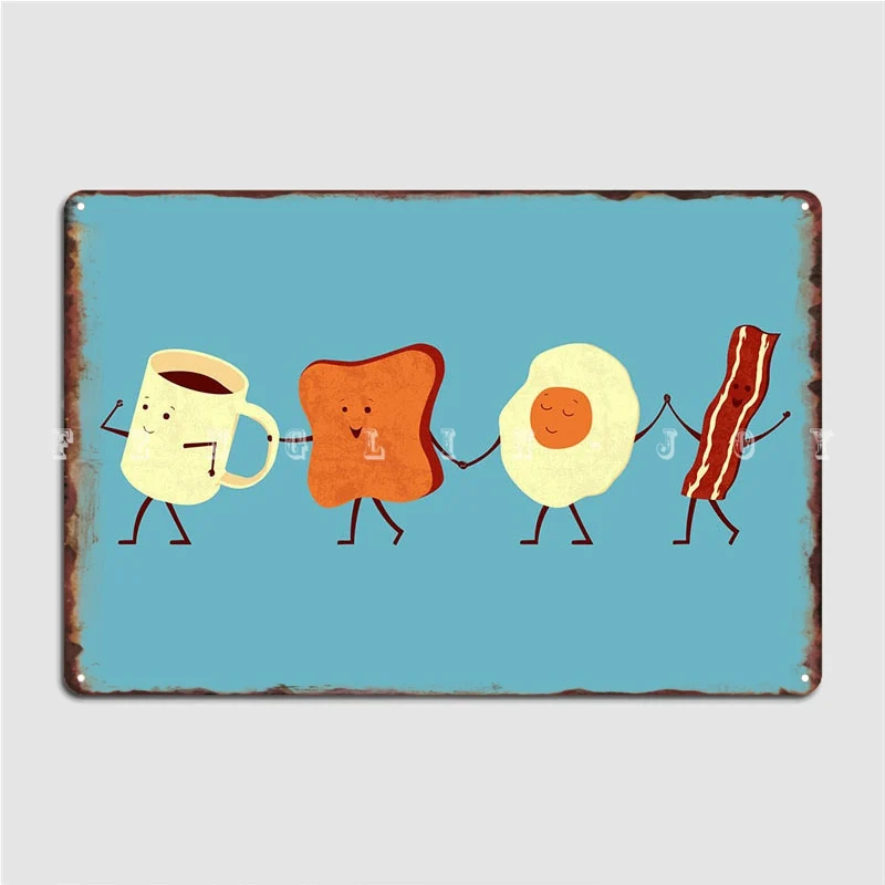 

Металлический плакат Let All Go на завтрак, Настенный декор, печать клуба, паба, Жестяная Табличка на гараж постер