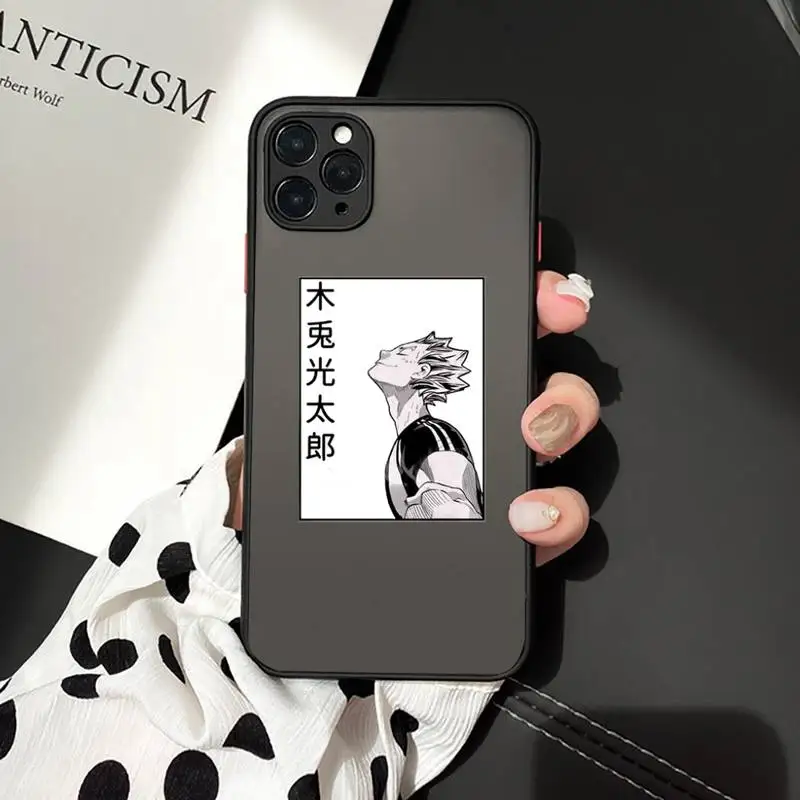 

Oya Oya Oya Haikyuu Love Volleyball Phone Cases matte transparent For iphone 7 8 11 12 plus mini x xs xr pro max cover