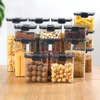 transparent snacks storage jars food container cereal dispenser plastic storage jars eco friendly frascos kitchen items dg50sbj