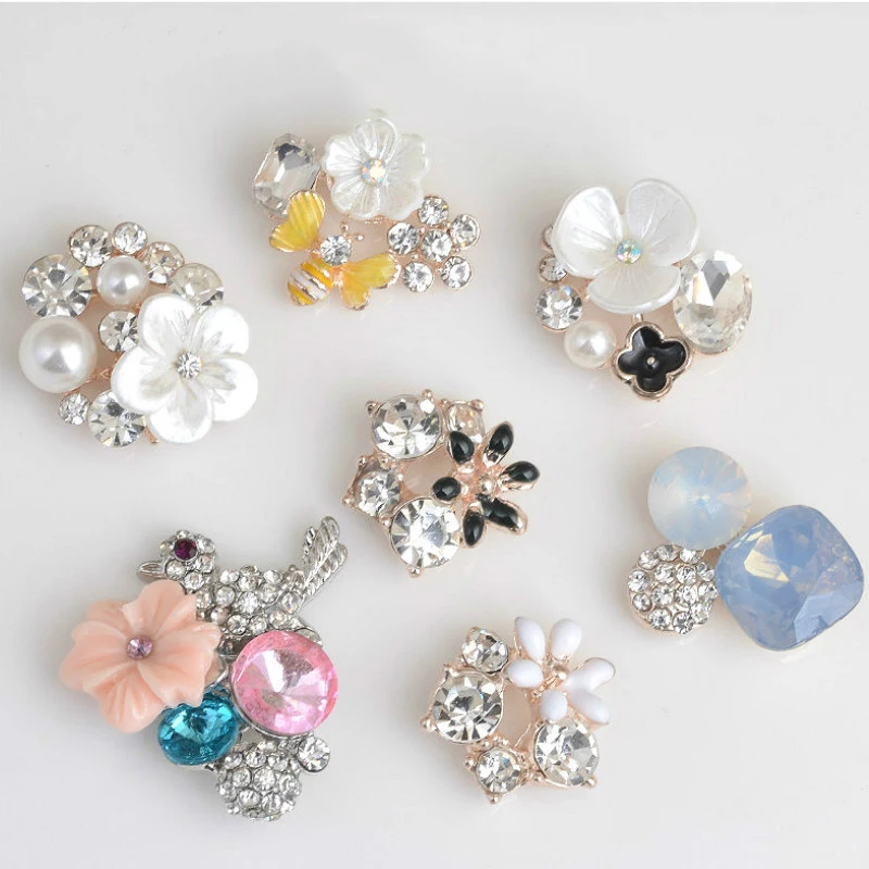 Новые пуговицы ZMASEY из металлического сплава 10 шт./лот разные размеры красивые для