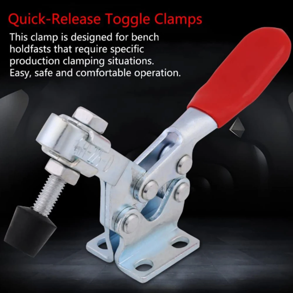 

Hold Down Toggle Clamps Latch Anti Slip Hand Tool Holding Capacity Anti Slip Horizontal Heavy Duty Toggle Clamp 201-B Quick Tool