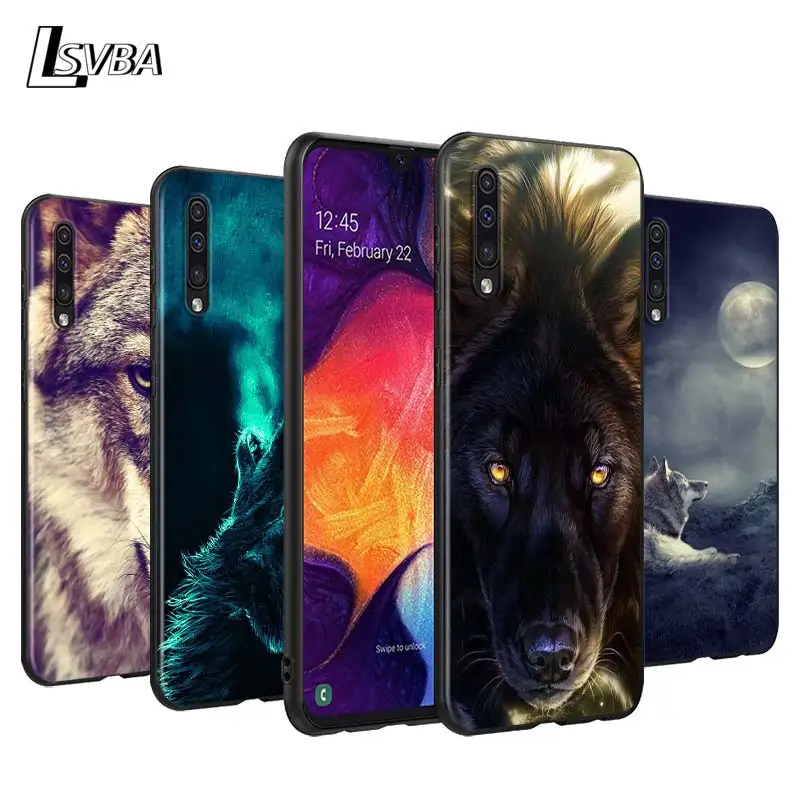 

The Wolf Animal Back Silicone Phone Case for Samsung Galaxy A90 A80 A70S A60 A50S A40 A20E A20 A10S Soft Black Cover