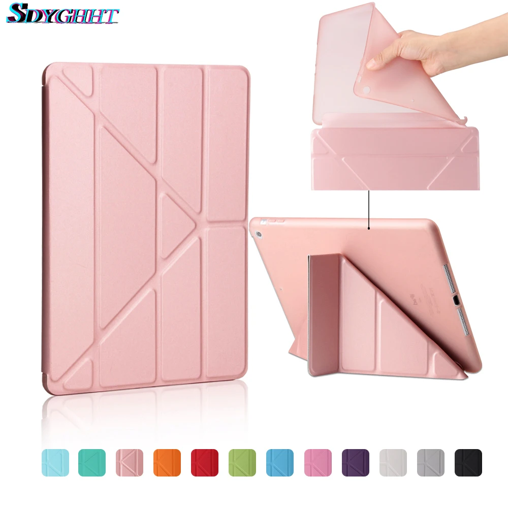 Ультратонкий чехол из искусственной кожи с подставкой для apple ipad 2/3/4 мягкий