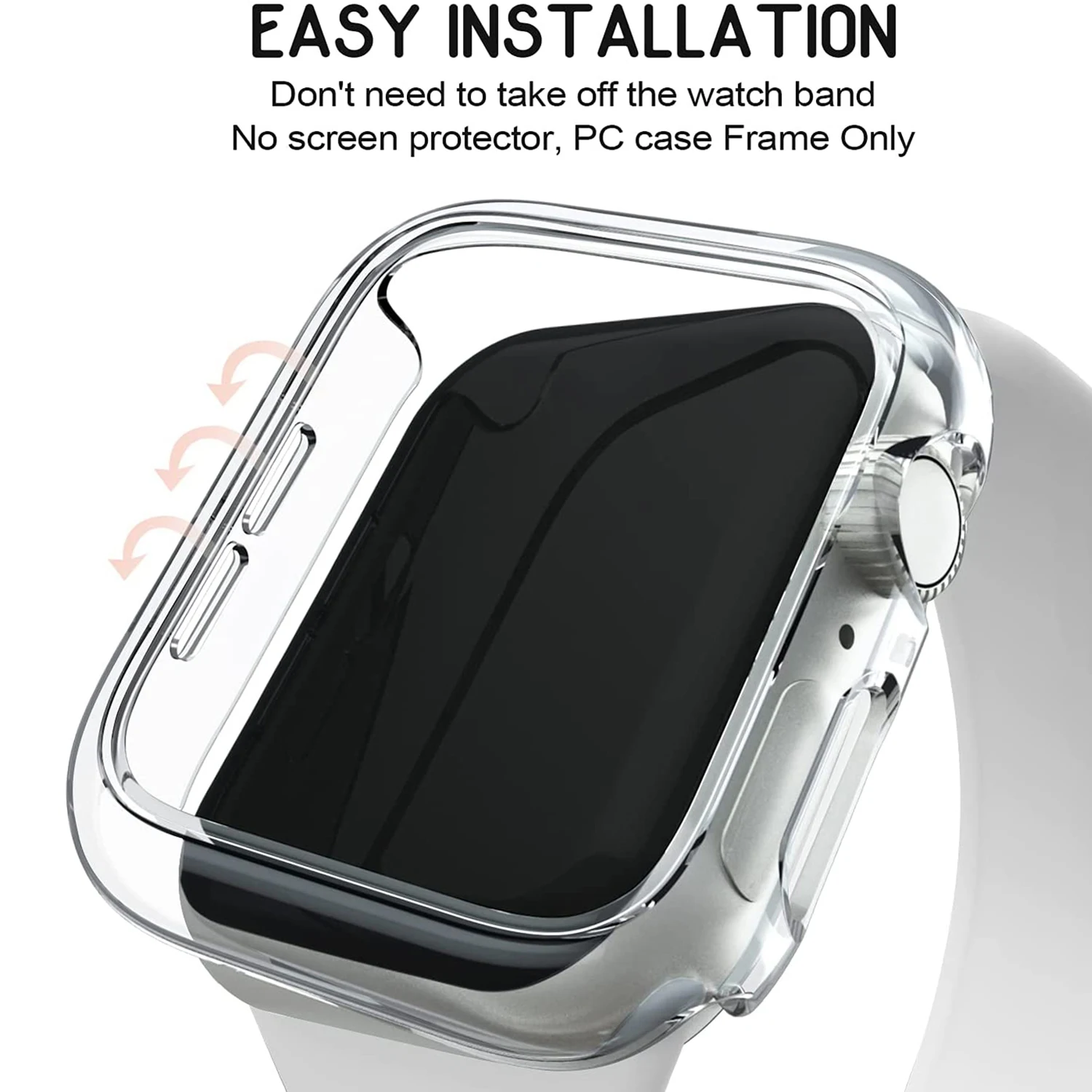 Матовый Жесткий матовый чехол-бампер чехол для Apple Watch серии 6 5 4 3 SE 44 мм 40 iWatch 42 38