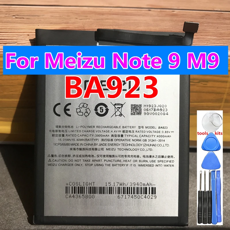

100% Original BA923 4000mAh For Meizu Note 9 M9 Smartphone New High Quality Battery+Tracking Number