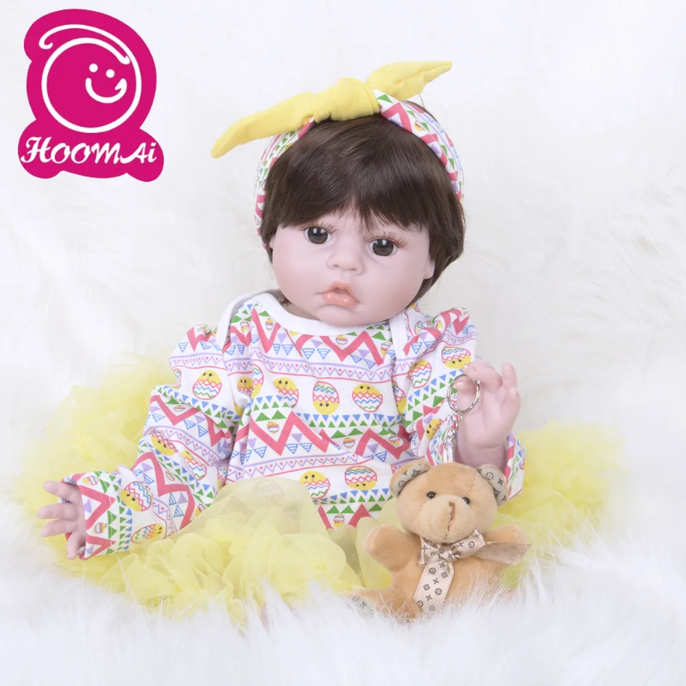 

22 Inch 55cm Silicone Doll Kits DIY Reborn Toddler Girl or Boy Dolls Gentle Touch Cloth Body Reborn Baby Kit Doll