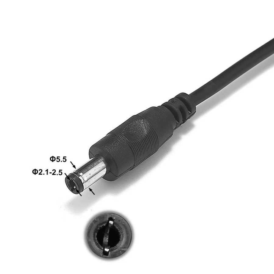 5 м 12 в CCTV DC кабель питания удлинитель адаптер штекер/гнездо 5,5 мм x 2,1 мм от AliExpress WW