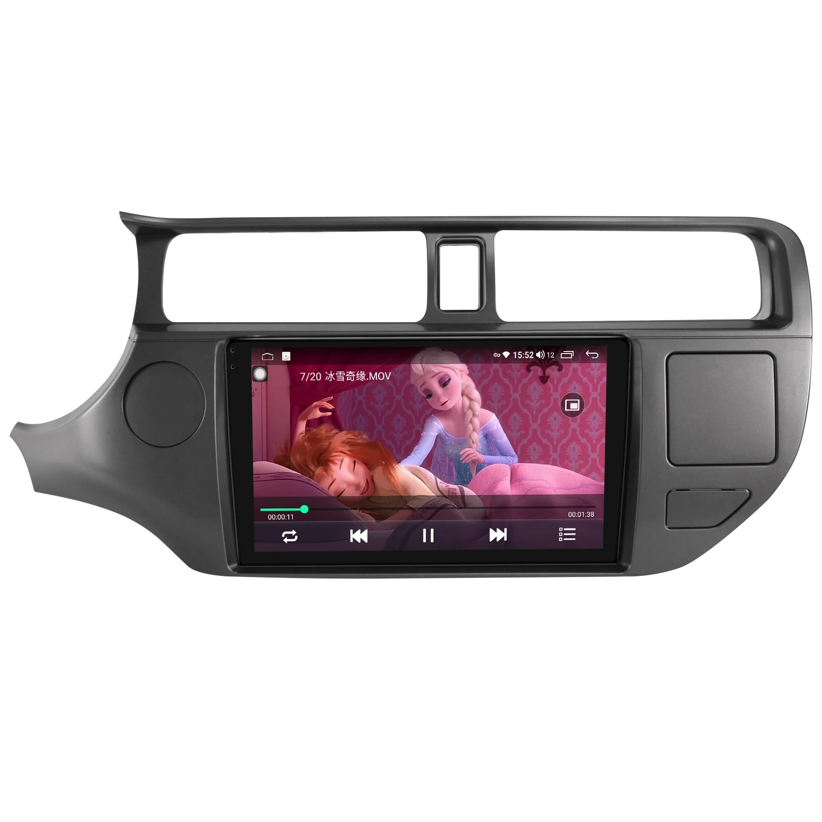 구매 9 인치 라디오 테이프 레코더 중앙 멀티미디어 플레이어 안드로이드 무선 카플레이 오디오, 기아 리오 2012-2015 플러그 앤 플레이