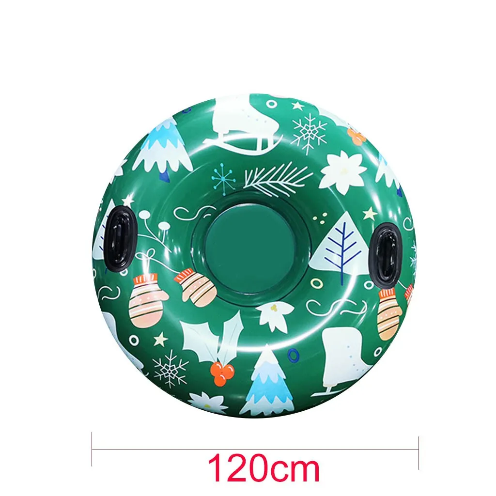 Высококачественное кольцо для катания на лыжах с ручкой из ПВХ снежные сани