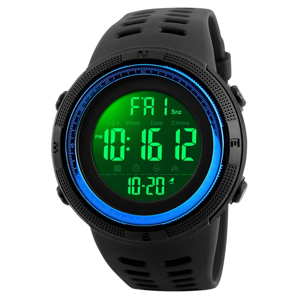 

SKMEI Brand Men Sports Watches Fashion Chronos Countdown Men's Waterproof LED Digital Watch Man Military Clock Relogio Masculino