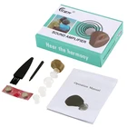 Миниатюрный цифровой усилитель звука за ухом, регулируемый слуховой аппарат для пожилых людей, уход за ушами для глухих