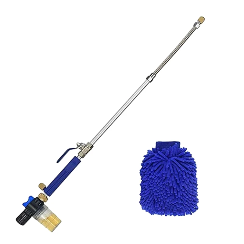 

Jet Power Washer 30 Inch Extendable Flexible Deep High Pressure Car Washing Wand Garden Water Hose Sprayer Nozzle Tips Attachmen