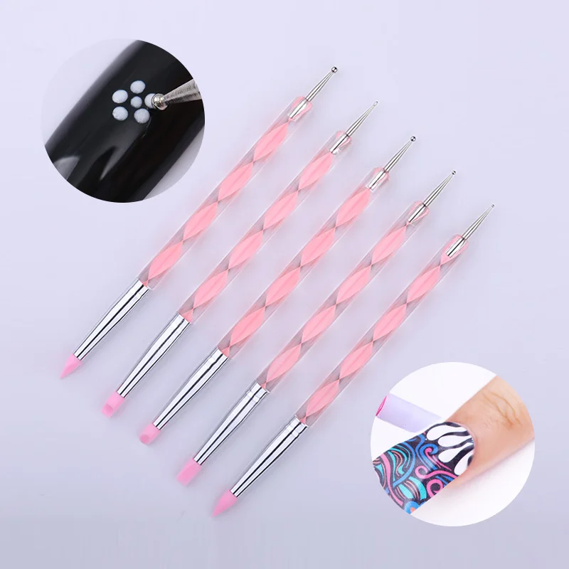 5 шт./пакет смешанных цветов Двойная ручка для удаления страз шпильки Пикер синий