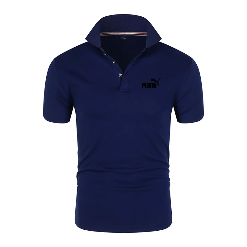

Brand Cotton Polo Shirt 2021 Men's New Summer Print Letters Casual Business Short Sleeve Social Men's Polo Polos Men's Clothin