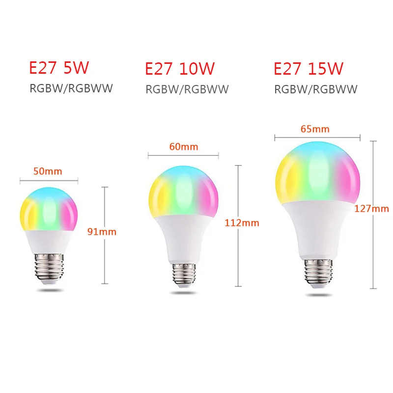 E27 B22 RGBW светодиодный лампы 4 Вт 7 10 15 110 В 220 лампада LED Сменные Красочные RGB