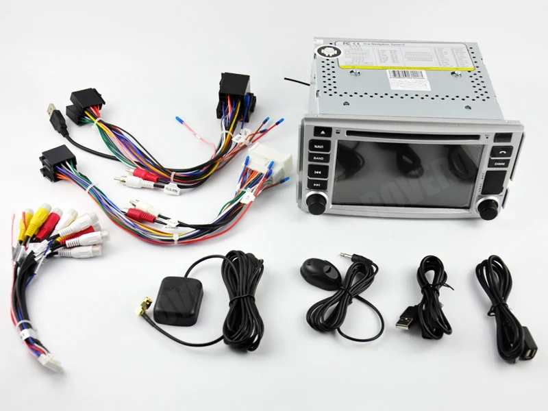 Автомагнитола RoverOne мультимедийный DVD-плеер на Android 10 с GPS Bluetooth для Hyundai SantaFe Santa Fe -