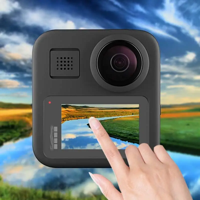 Пленка из закаленного стекла повышенной твердости 9H для Gopro Max защита от трещин и