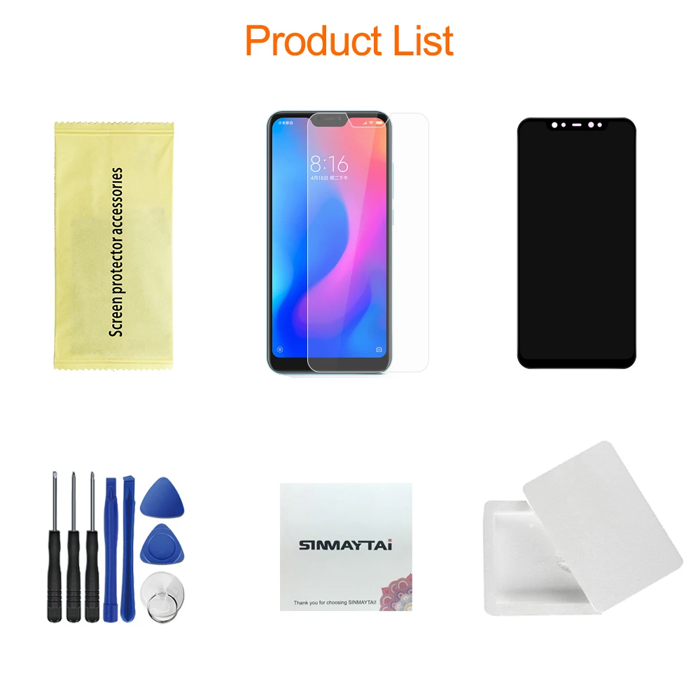 Супер AMOLED для 6,2" Xiaomi mi 8 Xiao mi 8 mi 8 ЖК-дисплей рамка+ сенсорный экран панель дигитайзер Замена