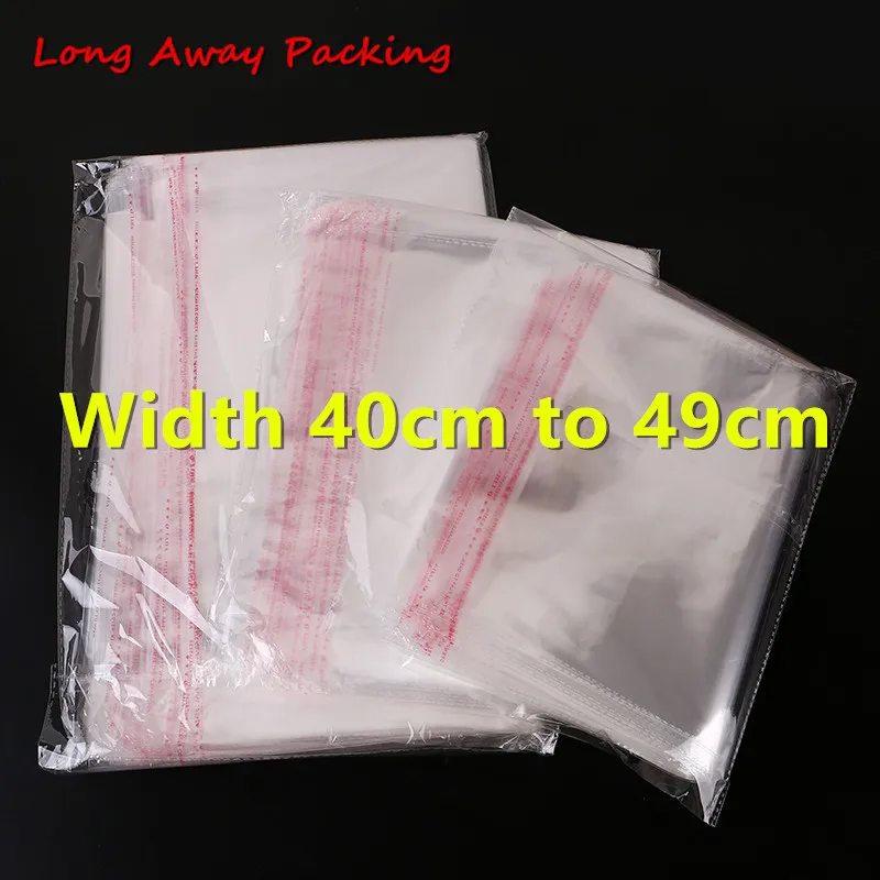 Прозрачные пластиковые пакеты для одежды большие свадебной вечеринки ширина 40 50