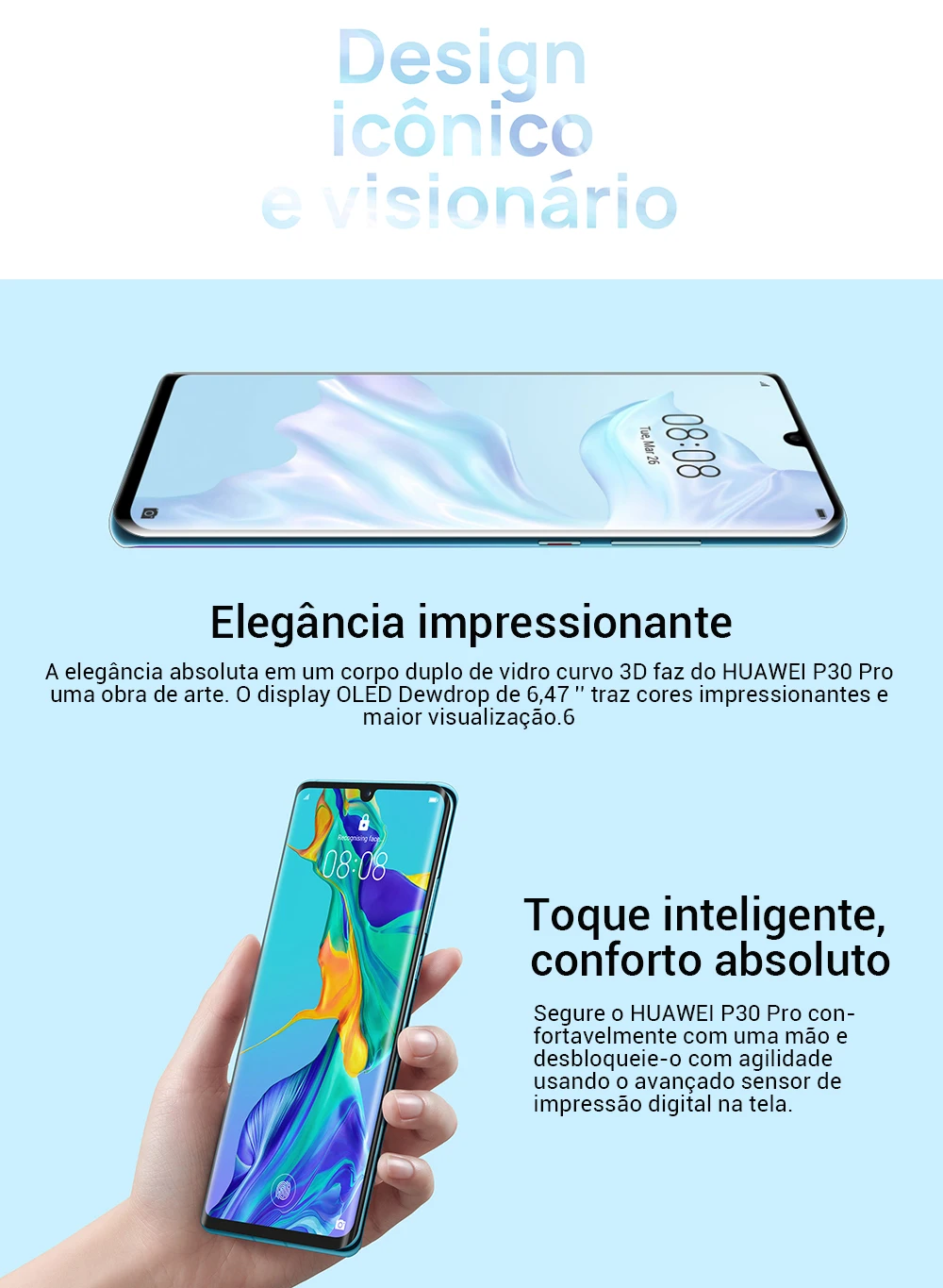 Глобальная версия huawei P30 Pro 8 Гб 256 Kirin 980 Octa, четыре ядра, смартфон с функцией отпечатков пальцев(50x цифровой зум Quad Камера 6,47 ''Full Экран OLED NFC
