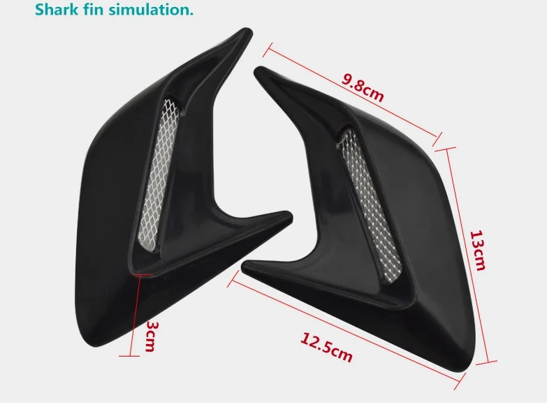 Сетка Боковое покрытие автомобильная наклейка с изображением акулы