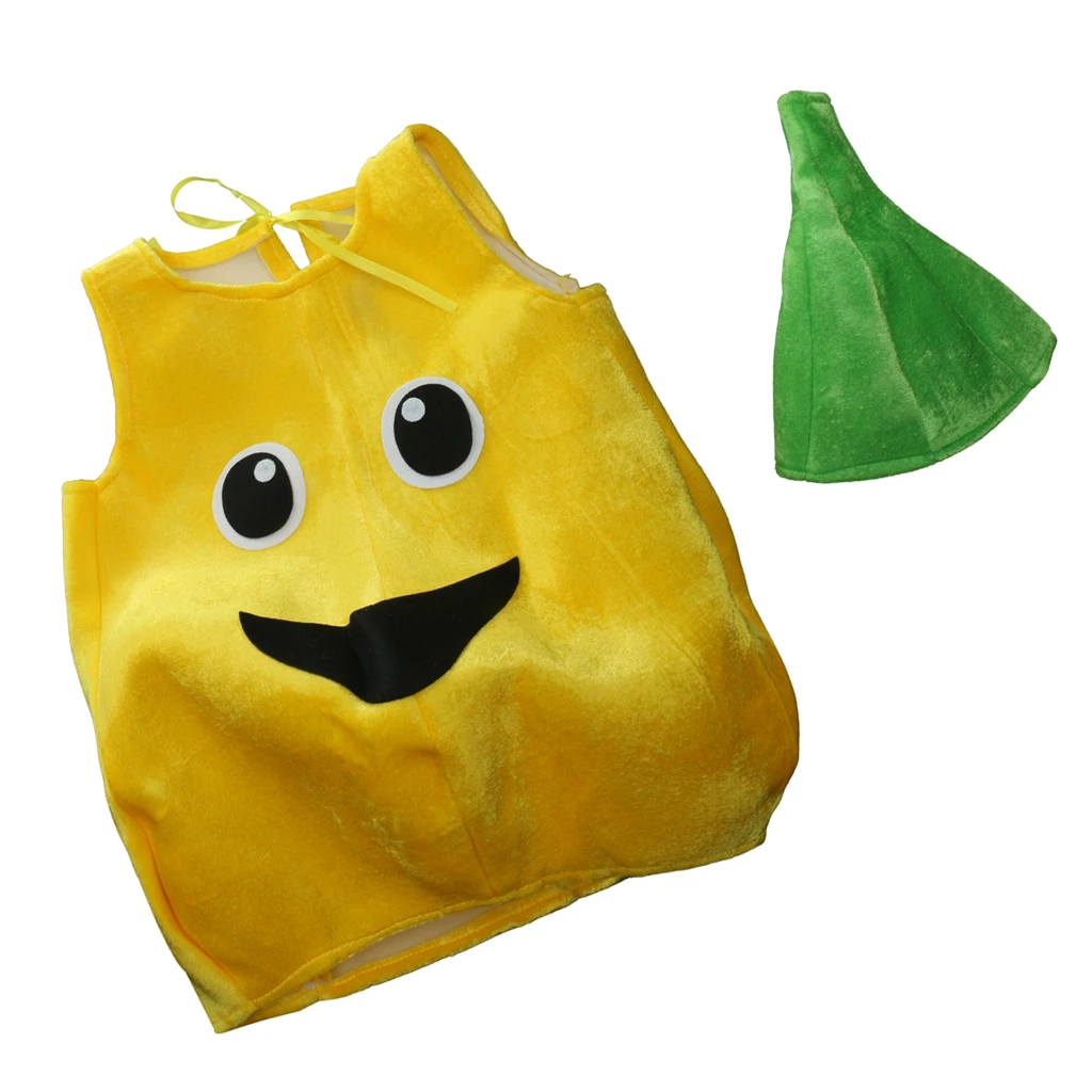 Детские вечерние костюмы унисекс с желтыми грушами школьная одежда