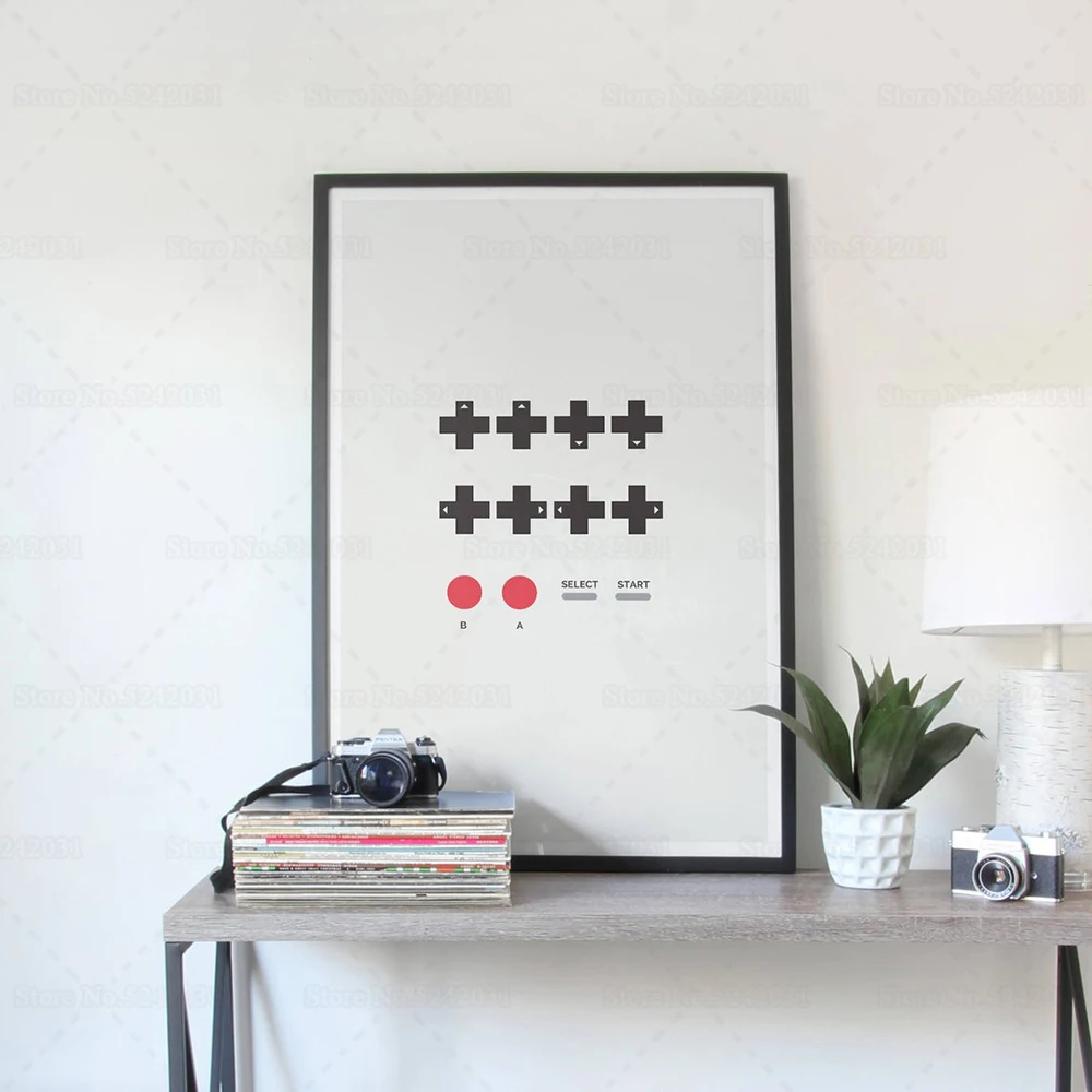 Видео игры Чит код печати плакатов Ретро 1980s Винтаж игра Картина на холсте для
