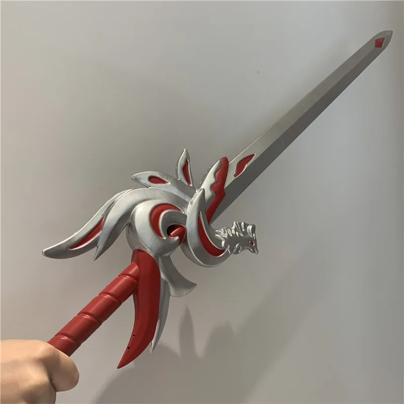 Большой красный серебряный меч Феникса 80 см в китайском стиле 1:1 боевых искусств