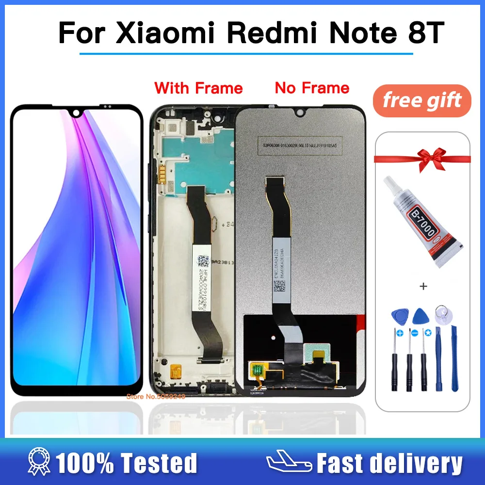6 3 &quotЖК-дисплей для Xiaomi Redmi Note 8T ЖК-дисплей сенсорный экран дигитайзер с рамкой redmi