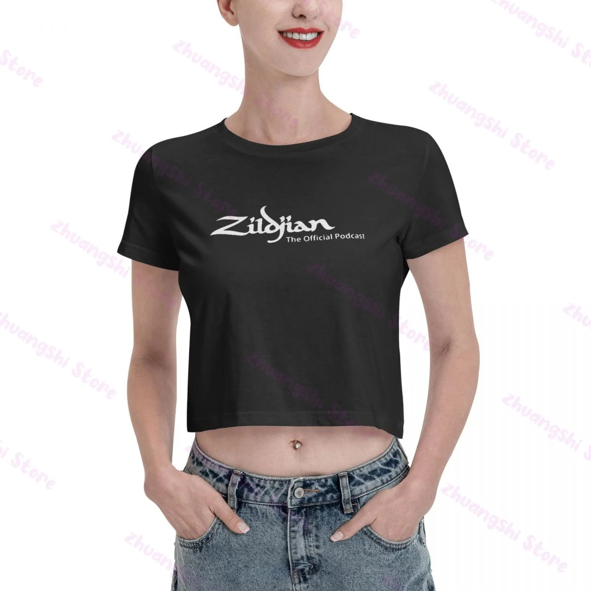 

Zildjian ClassicThe Official Podcast Fashion women's crop T-shirt