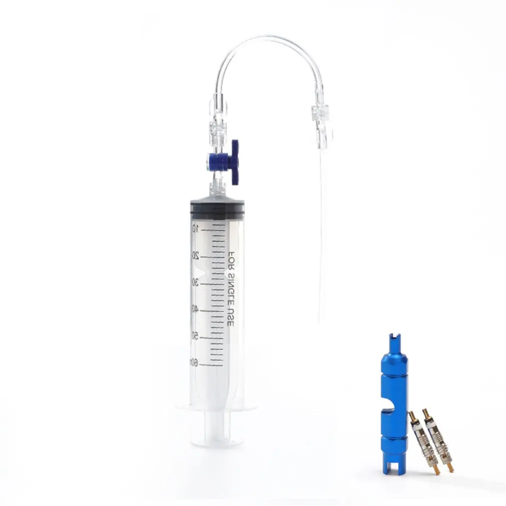 

Bicycle Syringe Kit Tubeless Tire Repair Tool Bicycle Equipment With Switch Self-rehydration Injection Tool Valve Core Removal