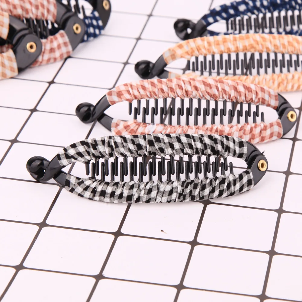 Женский зажим для волос ACC68 в форме рыбы с принтом заколка банан заколки из ткани