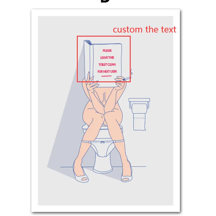 Настенный постер для туалета Vogue художественный принт декора ванной комнаты