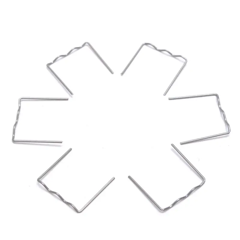 

For Car Auto Flat Staples Bumper Torch Stainless Steel Pre-Cut 100pcs RS16