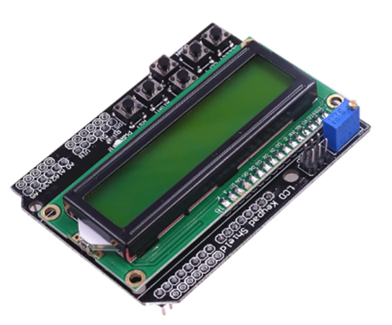 10 шт. ЖК-клавиатура Shield1602 ATMEGA328 ATMEGA2560 raspberry pi lcd 1602 дисплей модуль для Arduino один синий/желтая ткань - Цвет: green