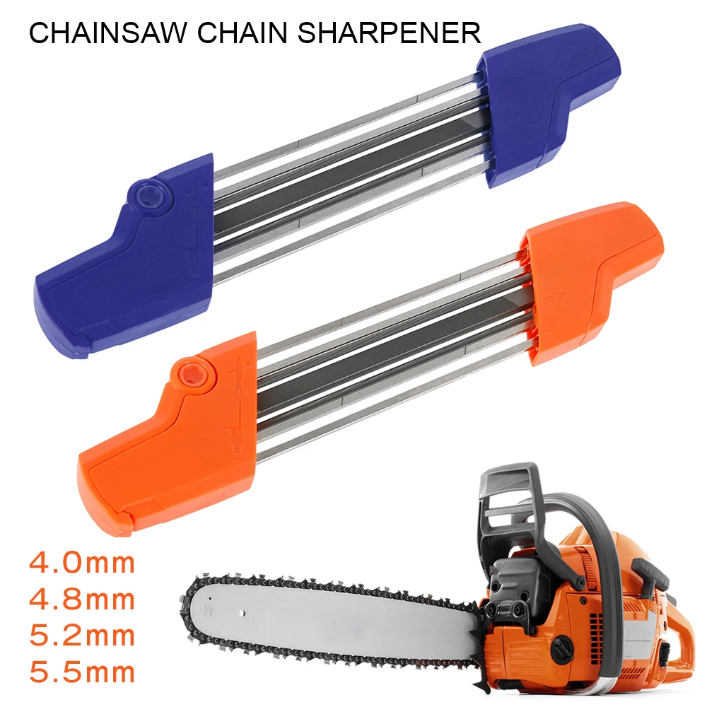 

2 In 1Easy File Chainsaw Chain Sharpener 4.0/4.8/5.2/5.5mm Saw Teeth Set Fast Sharpening Files Chain Sharpener Accessories Tool