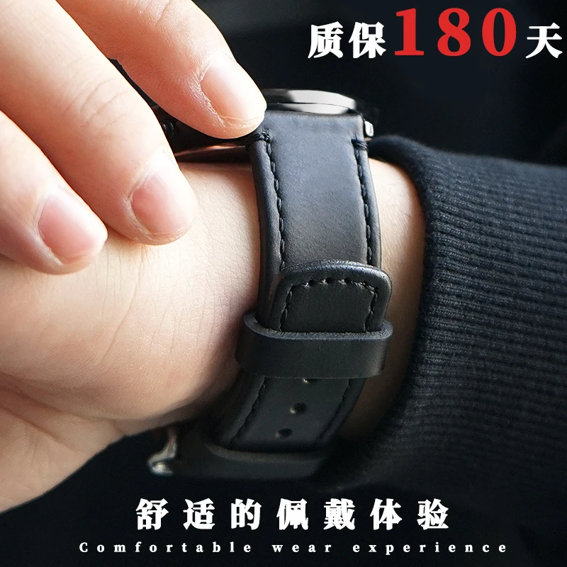 Genuine Leather Watch Strap for Amani Ar11136 Ar60004 Ar1828 1733 1970 Genuine Leather Watch Band 22mm Men Women