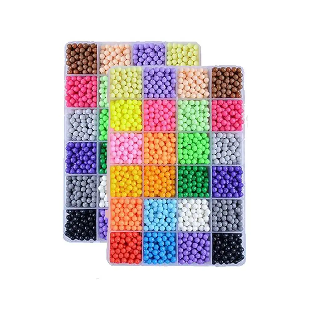 

8000pcs 24 colors Refill Beads puzzle Crystal DIY water spray beads set ball games 3D handmade magic toys for children