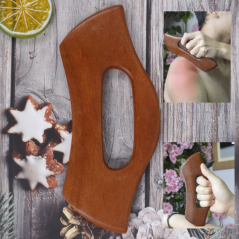 

Wooden Guasha Massage Scraper Pressure Massager Facial Body Health Care Tool 1pcs