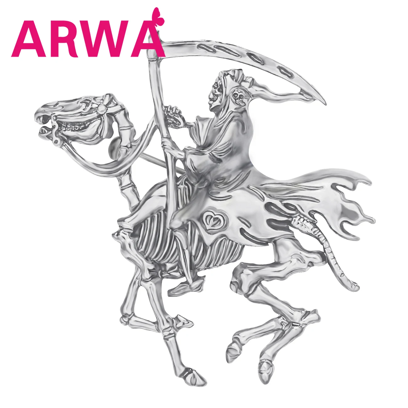 

ARWA сплав, античное позолоченное покрытие, Хэллоуин, мрачное искусство, броши, череп, скелет, булавка, ювелирные изделия для женщин, девушек, п...